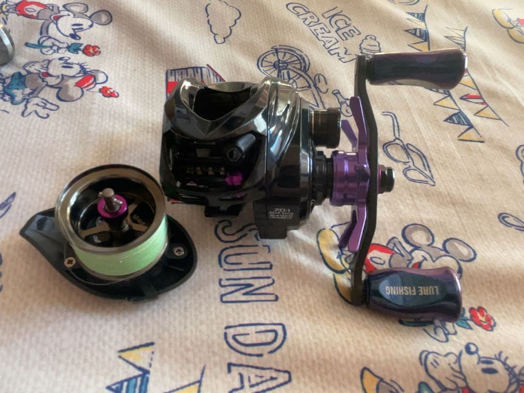 渓流ルアーセット　アブガルシアズームサファリ464Lグリップ改ベイトカスタム