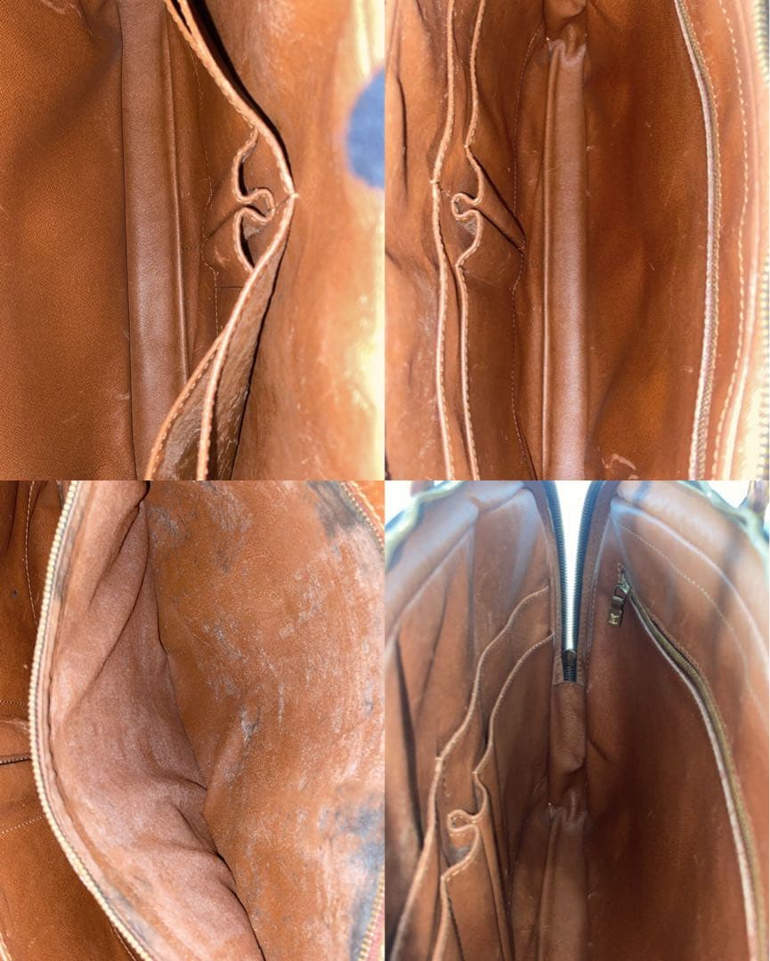 ルイヴィトン　モノグラム ポルトドキュマン　ヴォワヤージュ ビジネスバッグ　茶色