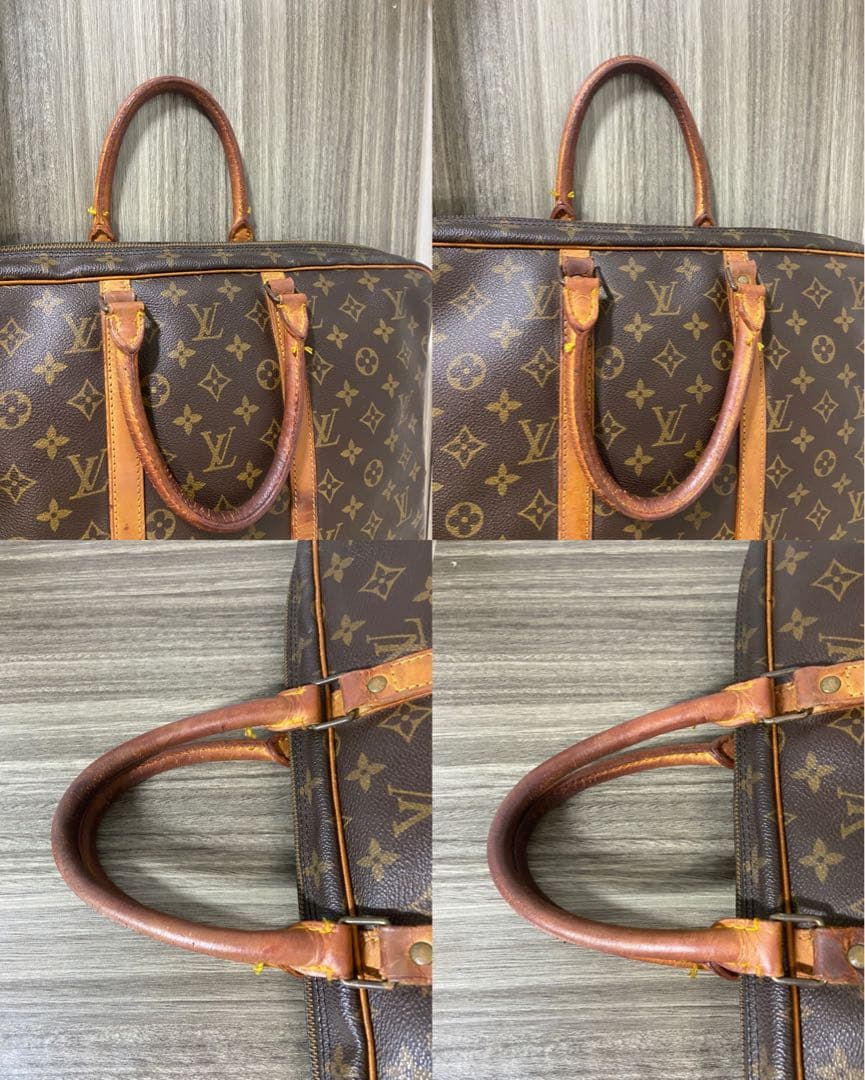 ルイヴィトン　モノグラム ポルトドキュマン　ヴォワヤージュ ビジネスバッグ　茶色