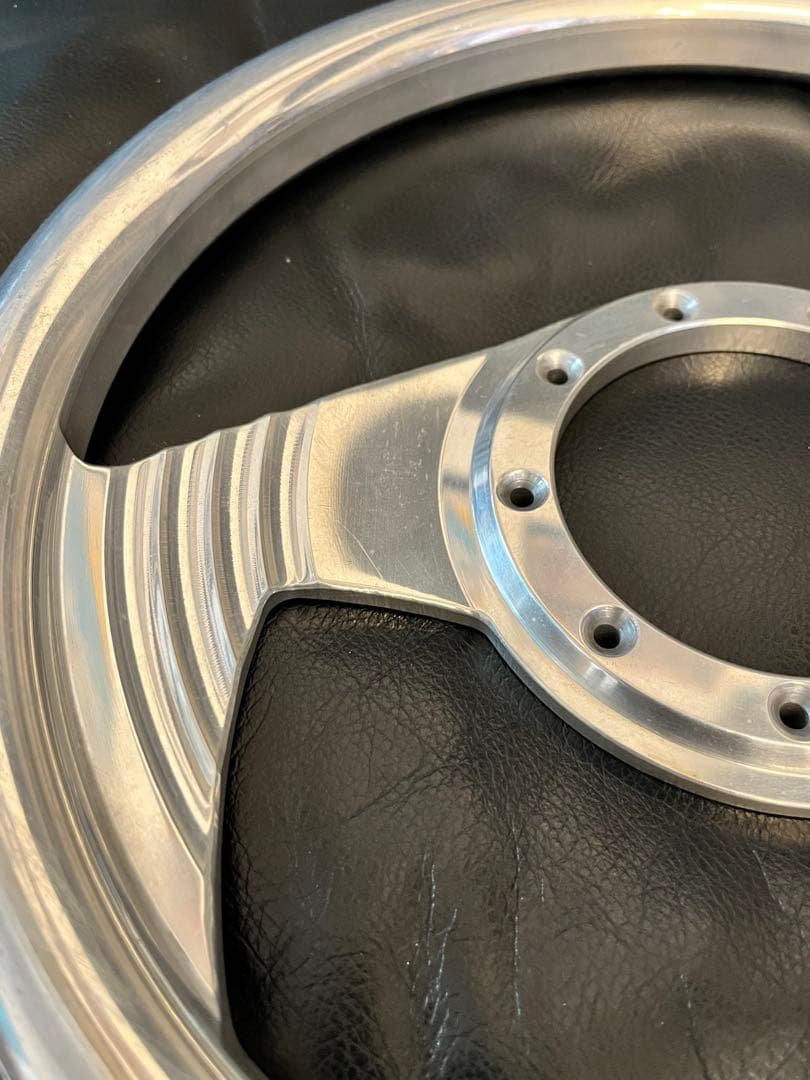 アルミニウム製ビレット ステアリングホイール ポリッシュ カスタム