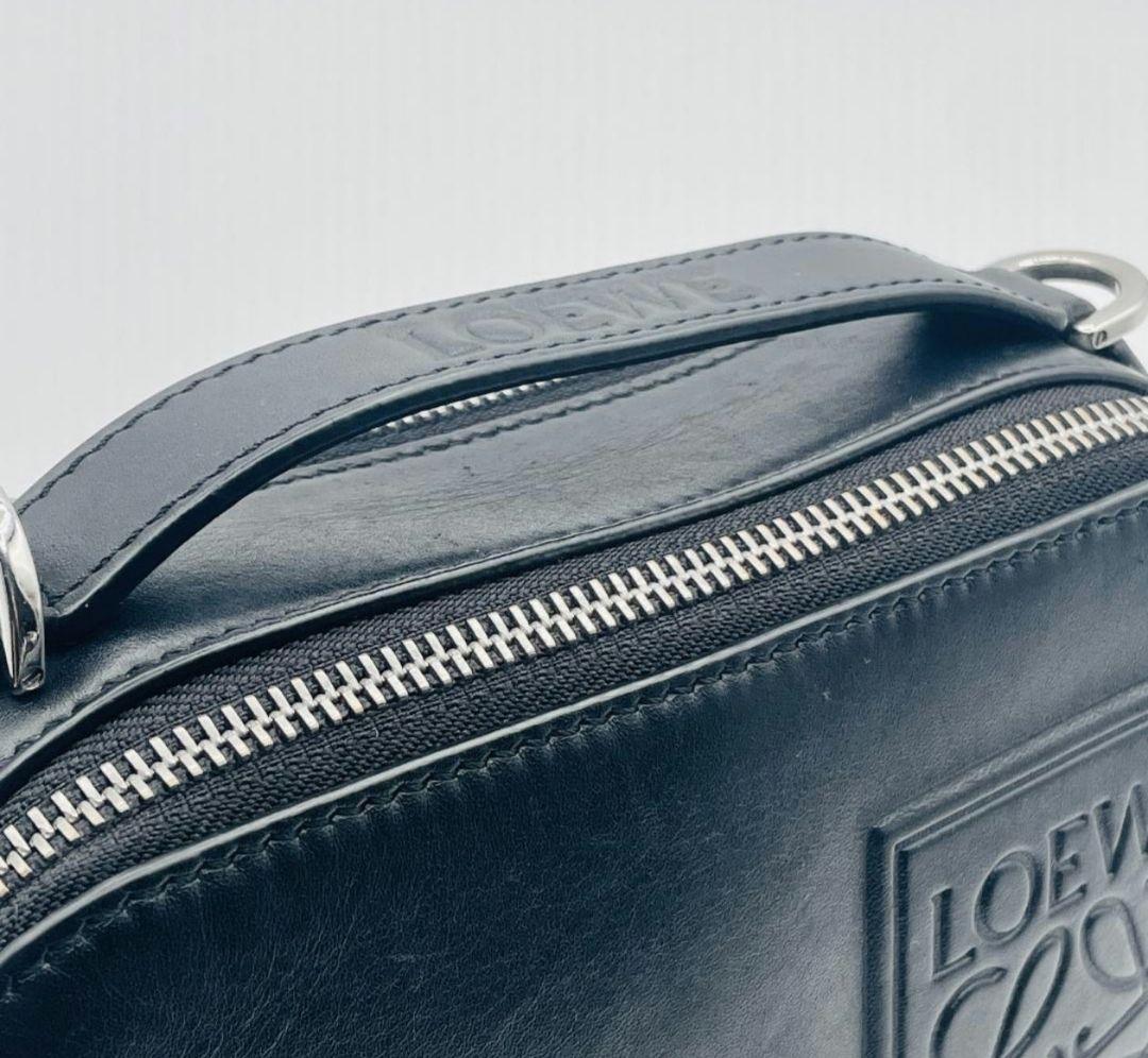 【美品】ロエベ クロスボディ カメラ バッグ ブラック ショルダー