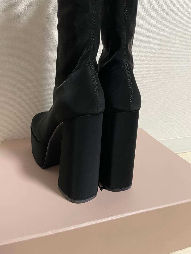 【新品未使用】Darich ダーリッチ スーパーストレッチレザーロングブーツ