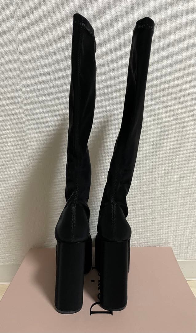 【新品未使用】Darich ダーリッチ スーパーストレッチレザーロングブーツ