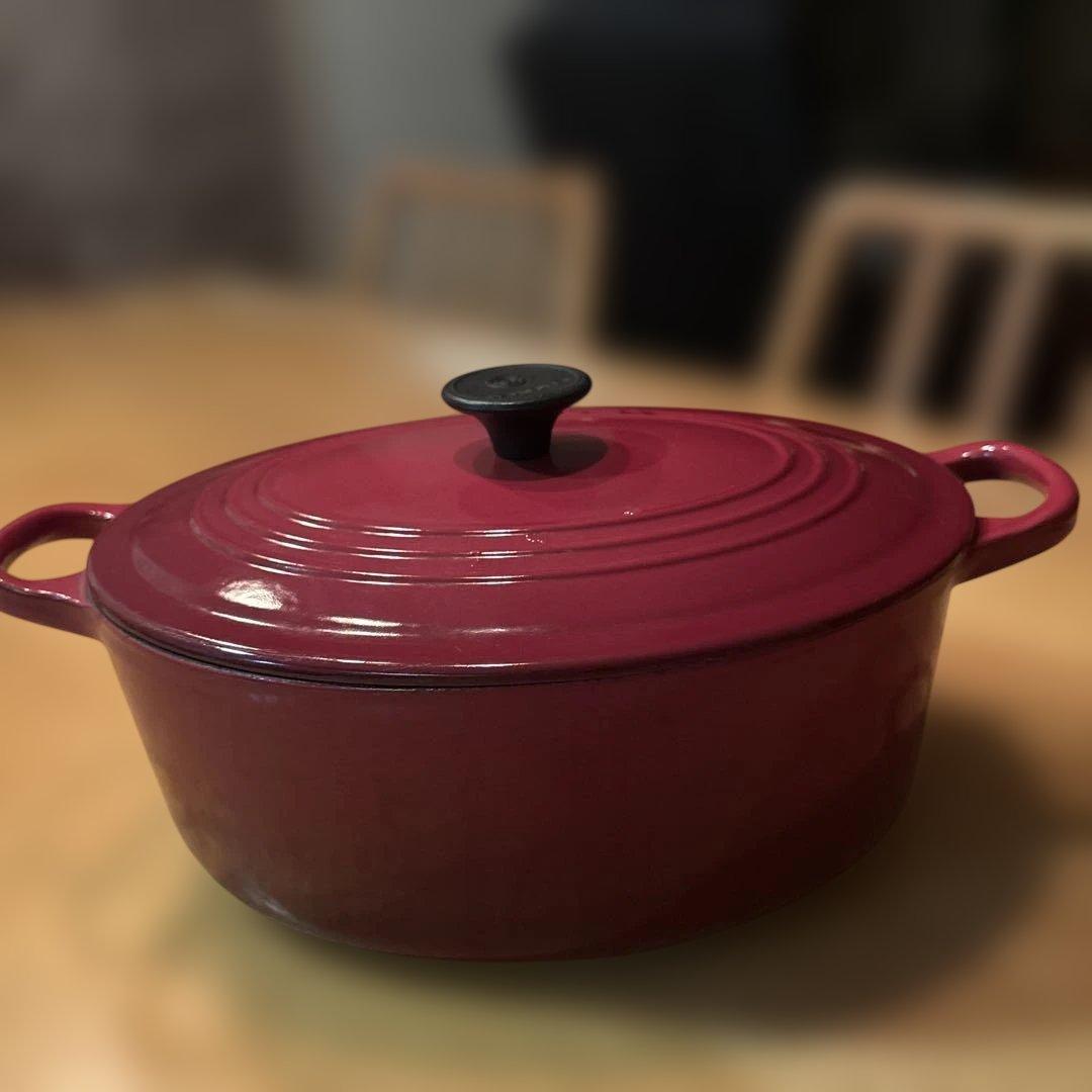 鋳鉄製 ル・クルーゼ 両手鍋 25㎝