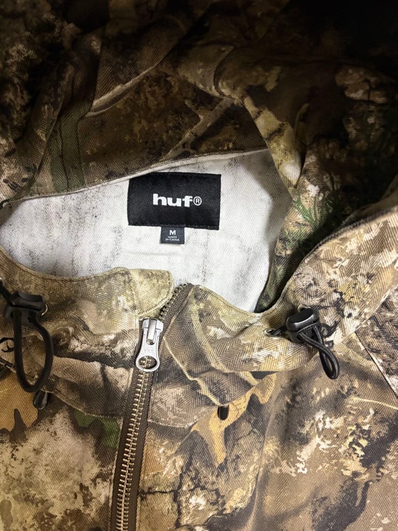huf 迷彩柄 ナイロンジャケット M
