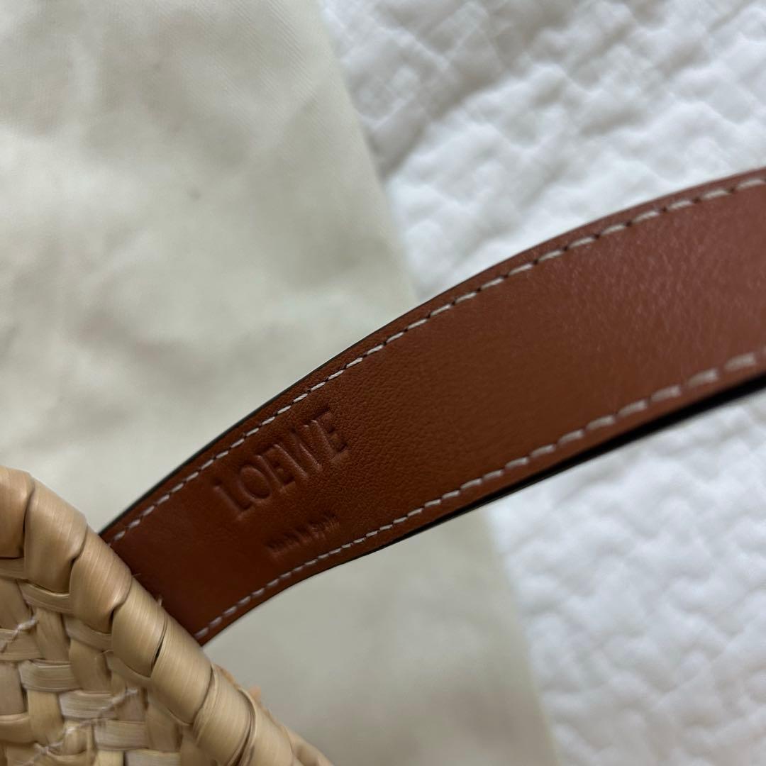 【美品】LOEWE ロエベ バスケットバッグ スモール カゴバッグ ナチュラル