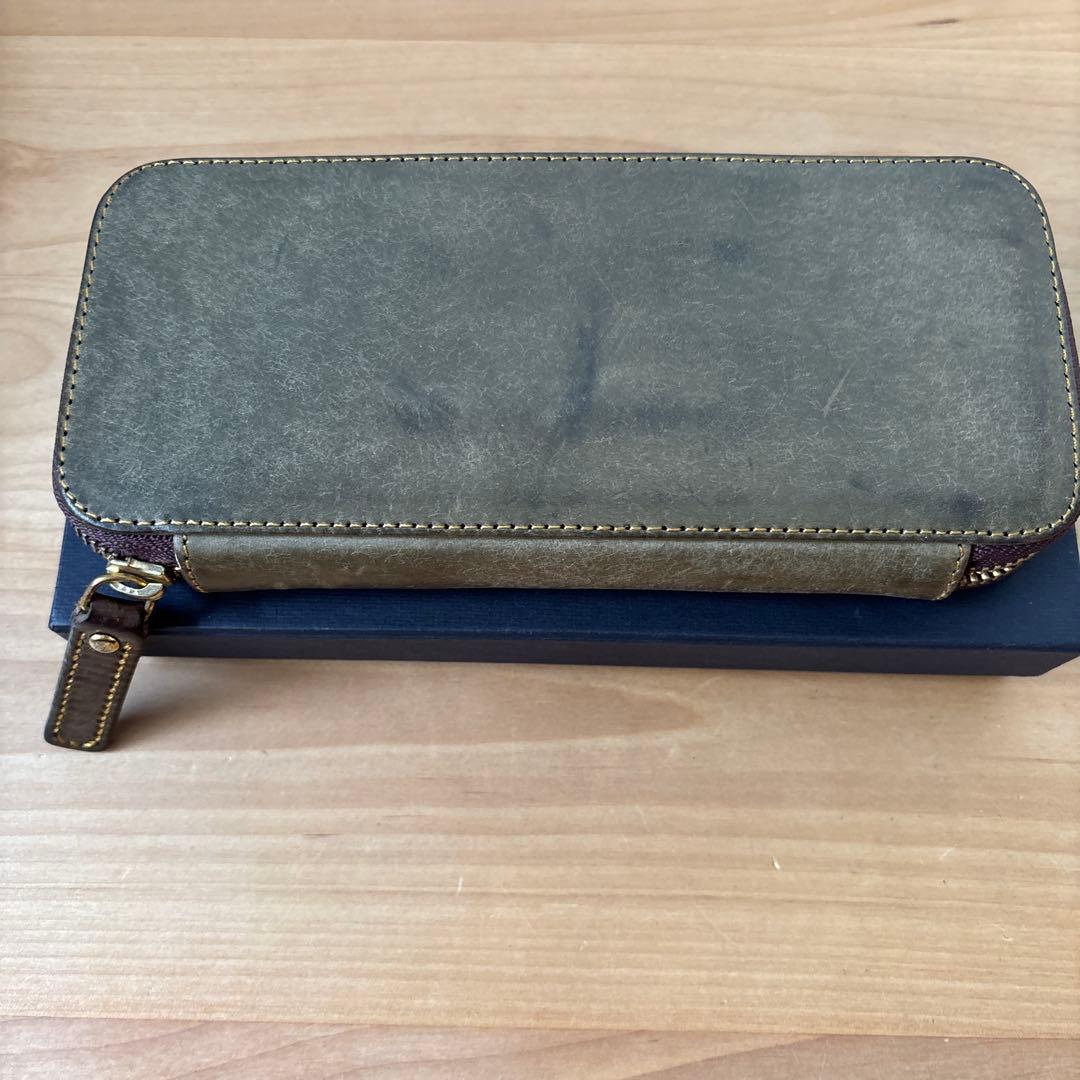 Bahagia&Craft レザー 筆箱　グリージオ