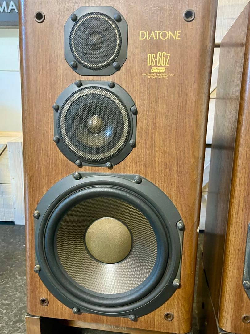 DIATONE DS-66Z スピーカー ペア コード 専用台座付き 動作品