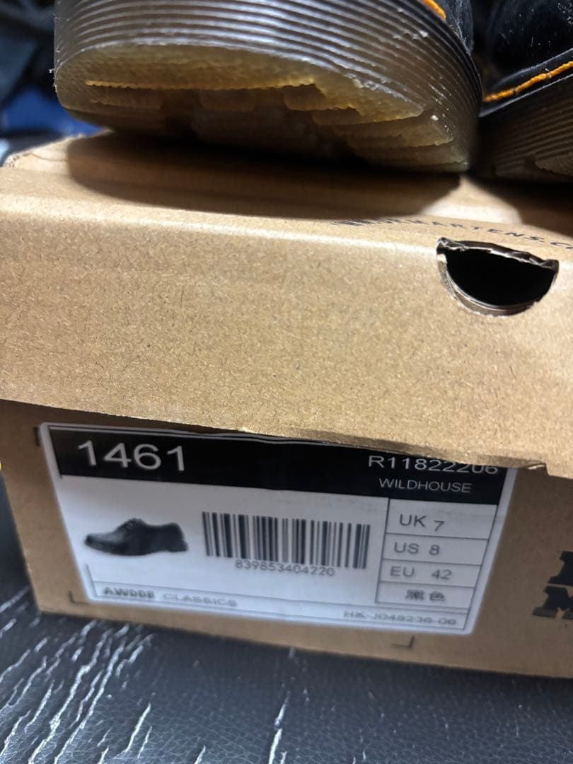 和*様 Dr. Martens 1461 Wildhouse ブラック UK7