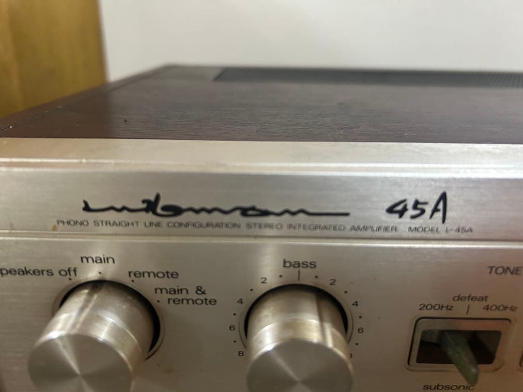 ジャンク　LUXMAN L-45A プリメインアンプ