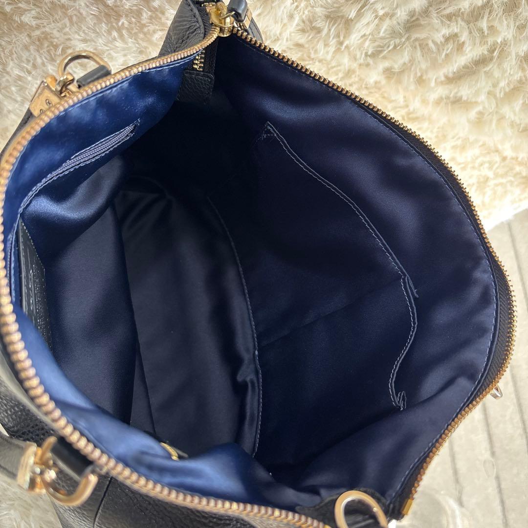 あゆみん美品 コーチ ハンドバッグ ショルダー 2way レザー シボ革