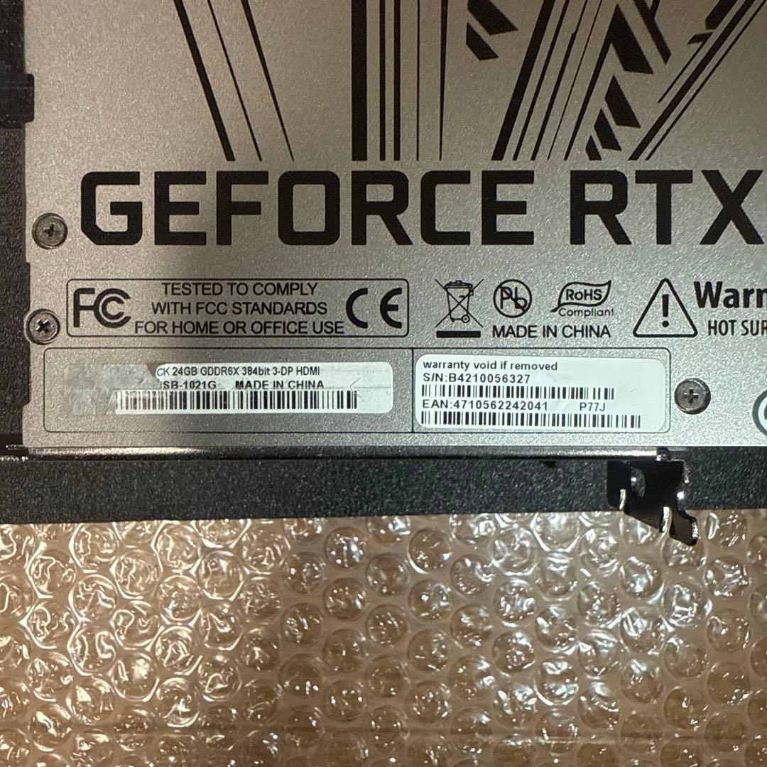 グラフィックボード・グラボ・ビデオカード Palit GeForce RTX3090 GameRock