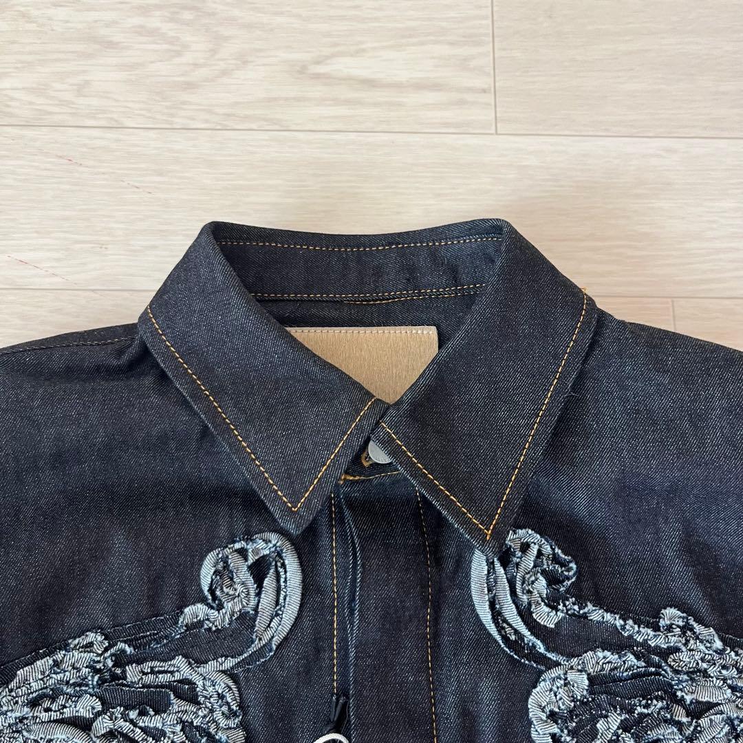 【未使用タグ付き】TAAKK ターク 25SS 刺繍デニムシャツ サイズ1 長袖