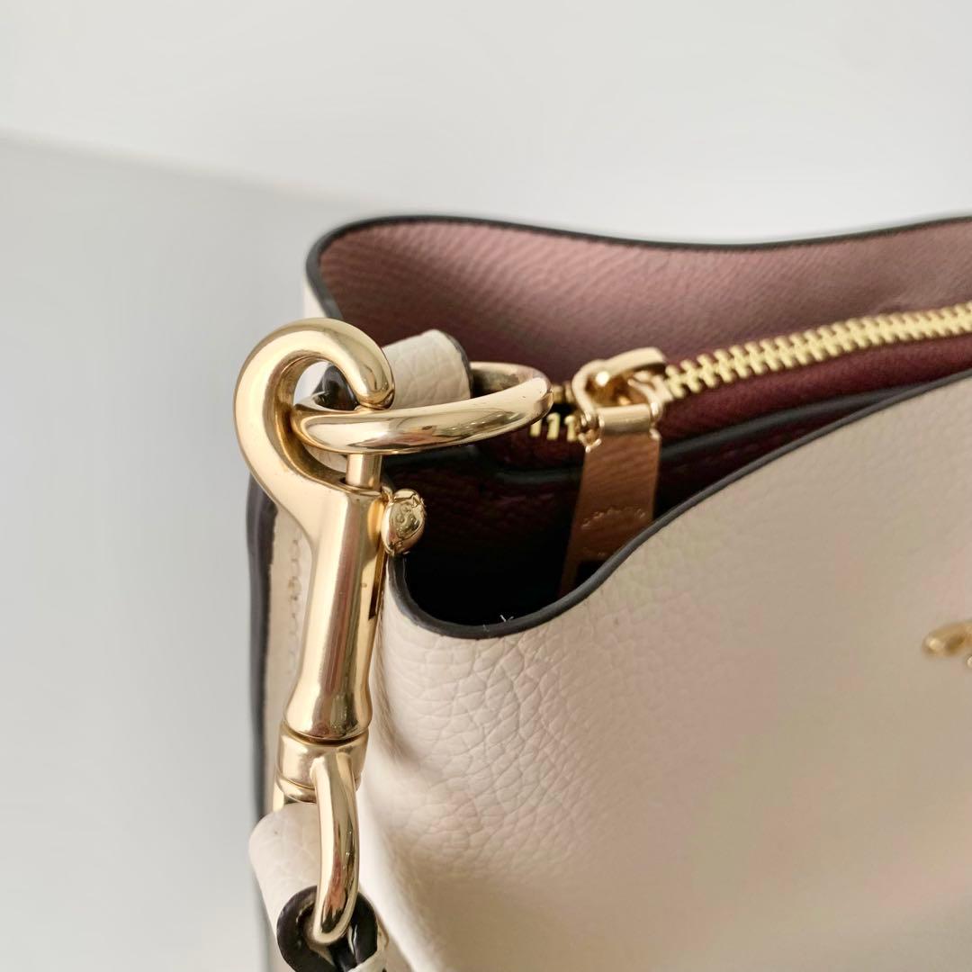 【COACH】コーチ　モリー　バケットバッグ　アイボリー　ホワイト　2way