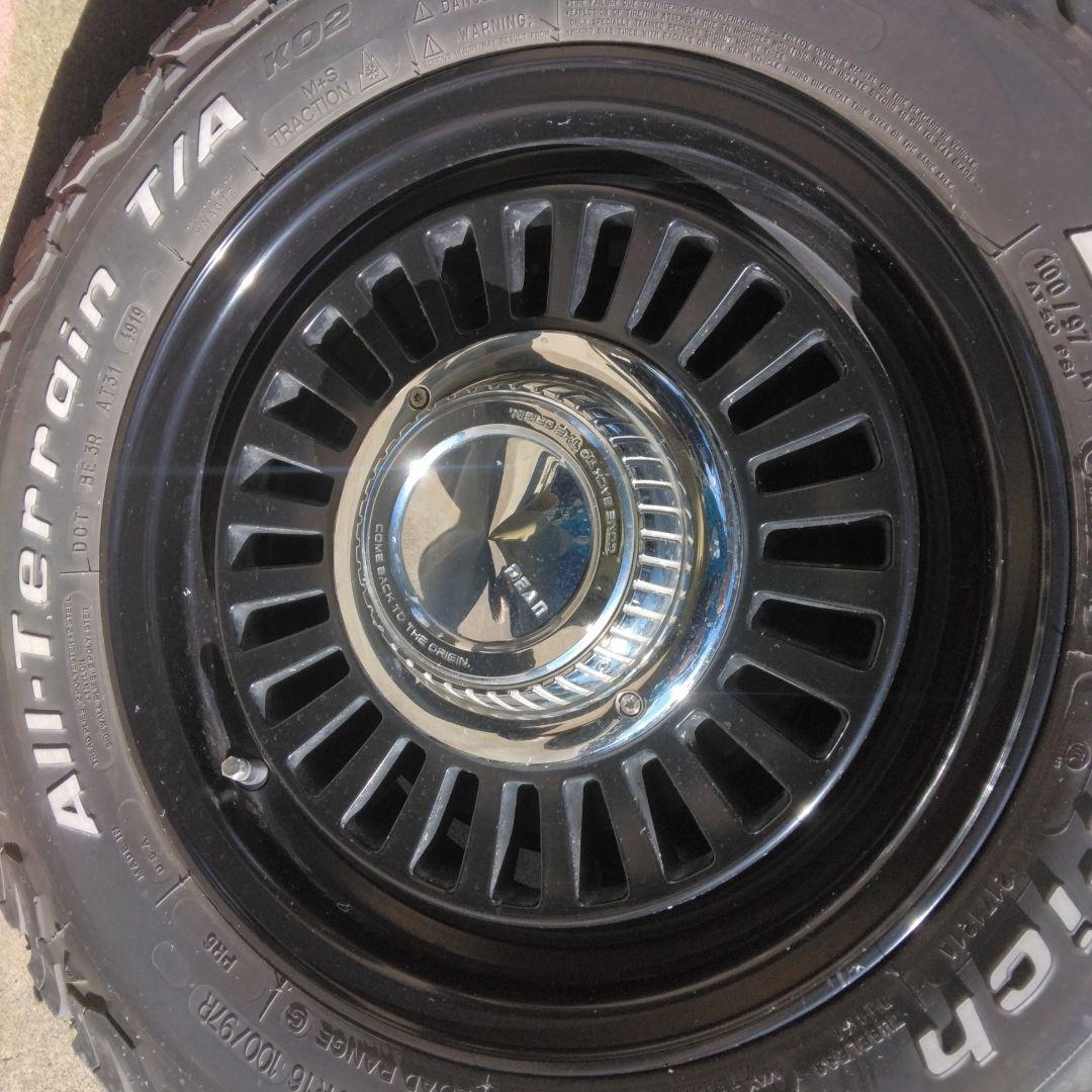 値下げ　ハイエース、ディーン 16インチ 6穴 ホイール 4本 マットブラック