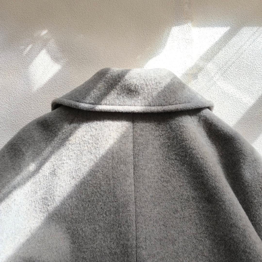 美品 ティッカ TICCA ウール ピーコート コート 2023 AW グレー