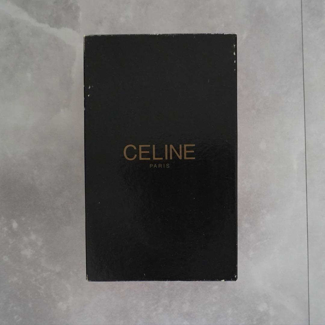 Celine 黒 タッセル付きローファー 中ヒール　36.5 23-23.5cm