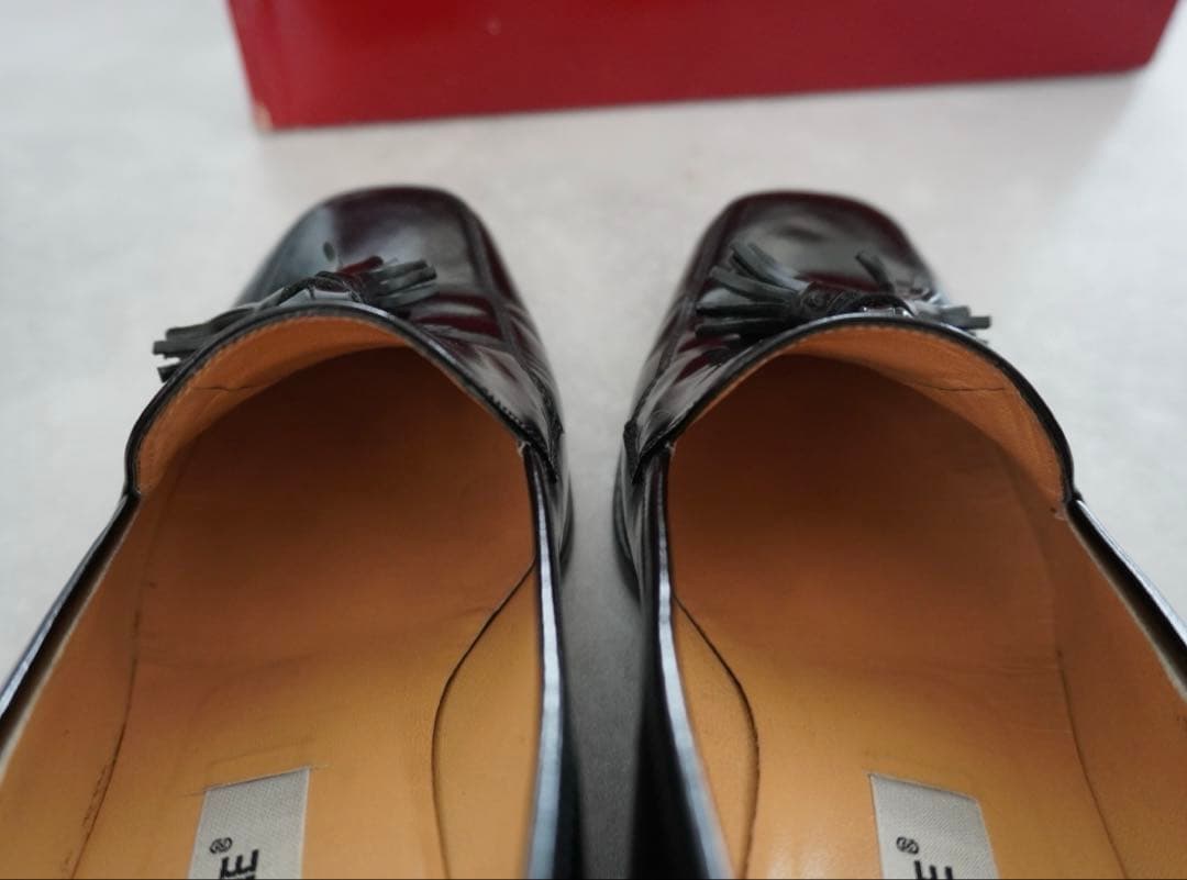 Celine 黒 タッセル付きローファー 中ヒール　36.5 23-23.5cm