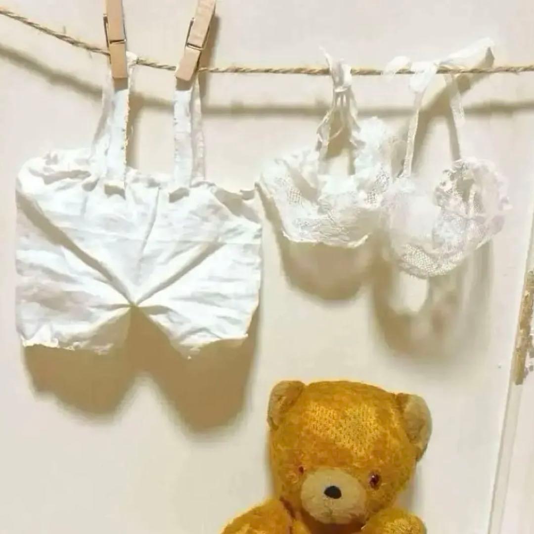 DDRベア ボネ襟パンツ付き　古い子　アンティークベア　ベルリンベア