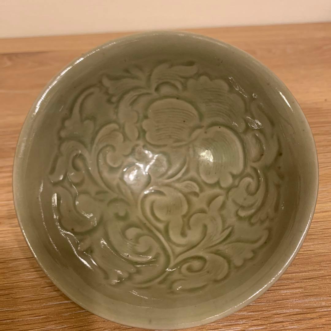 中国美術 唐物 耀州窯　青磁 北宋時代 茶碗　　127
