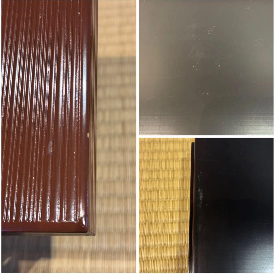 木製漆塗り 初瀬川柳菴 作 柳筥 出世膳 5客 茶懐石道具 弁当箱 共箱