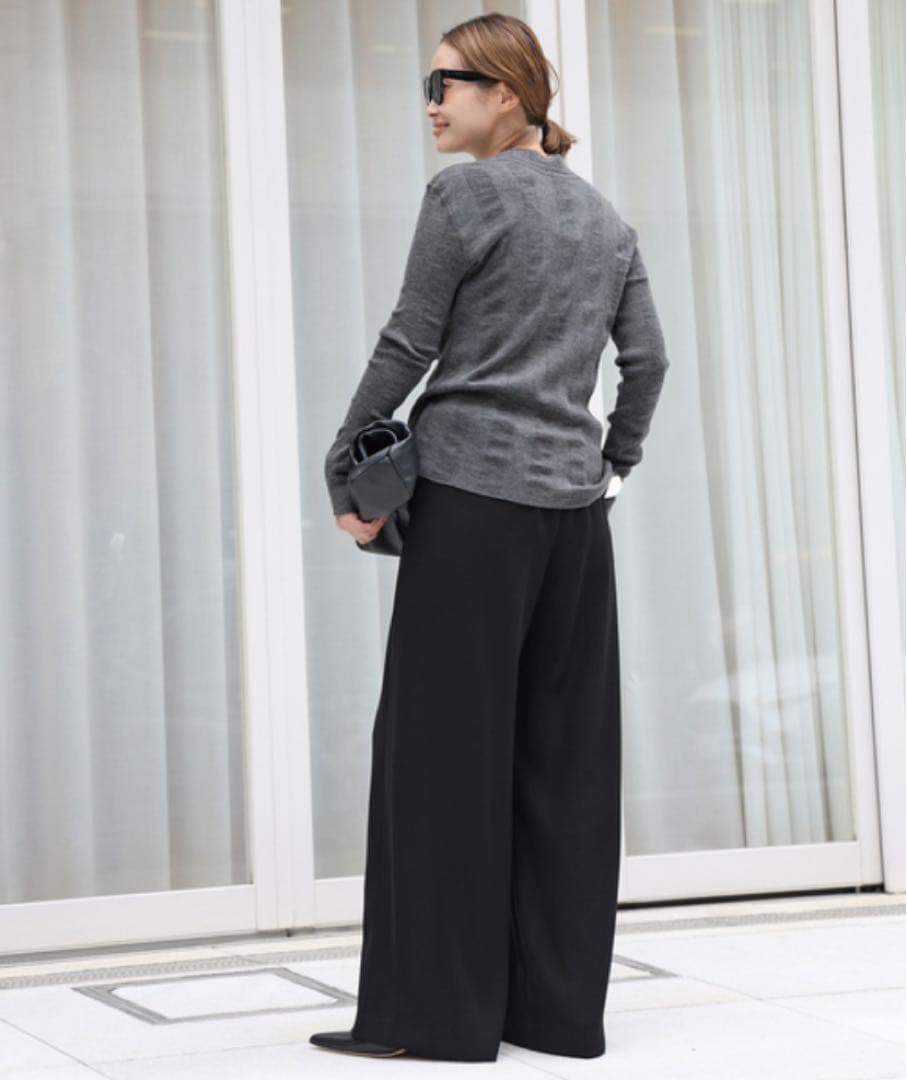 【美品】ドゥーズィエムクラス✨*Candid カーディガンニット　チャコグレー