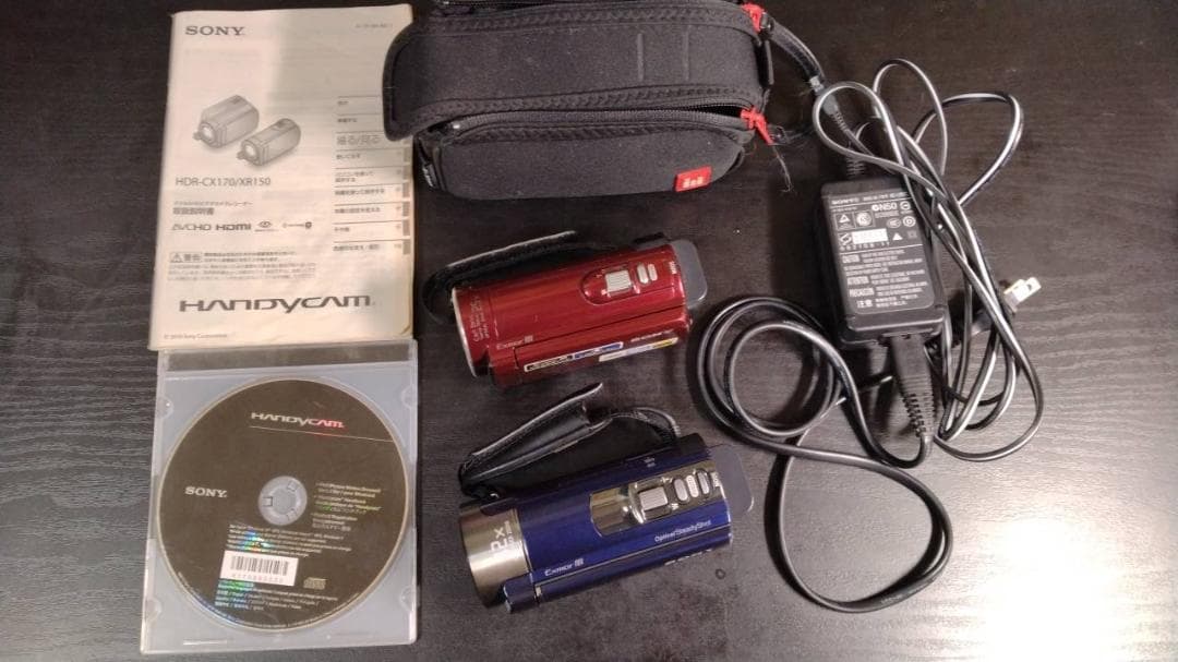 ビデオカメラ2個セット(動作確認済)　HDR-CX170・HDR-CX180