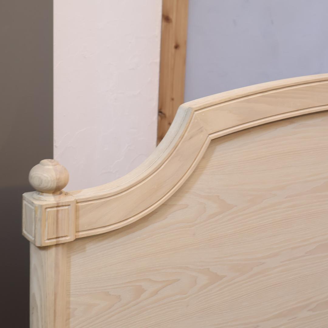 フランフラン ミーテ アッシュ材 ダブルベッドフレーム ナチュラル クラシック