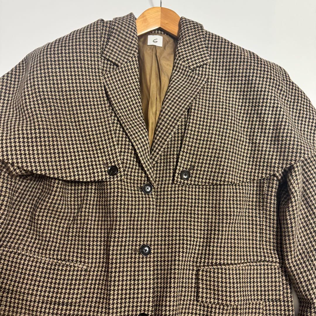 極美品　roku 6 ケープジャケット テーラードジャケット 2way