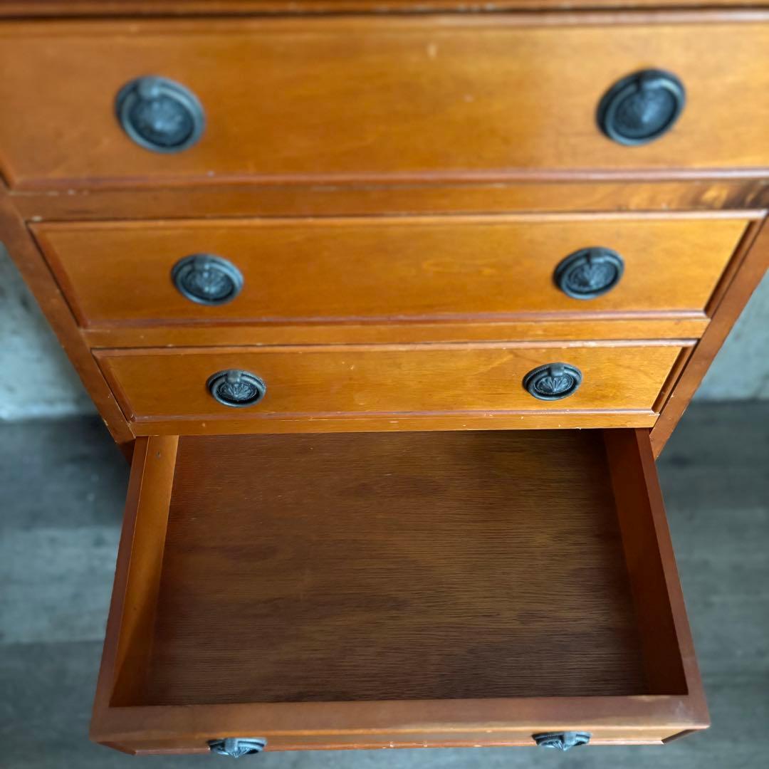 英国ヴィンテージ　6段チェスト　ミドルチェスト