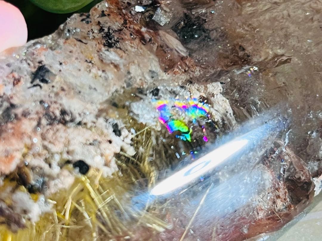 タイチン　ゴールド　ルチルクォーツ　スモーキークリスタル　水晶　原石