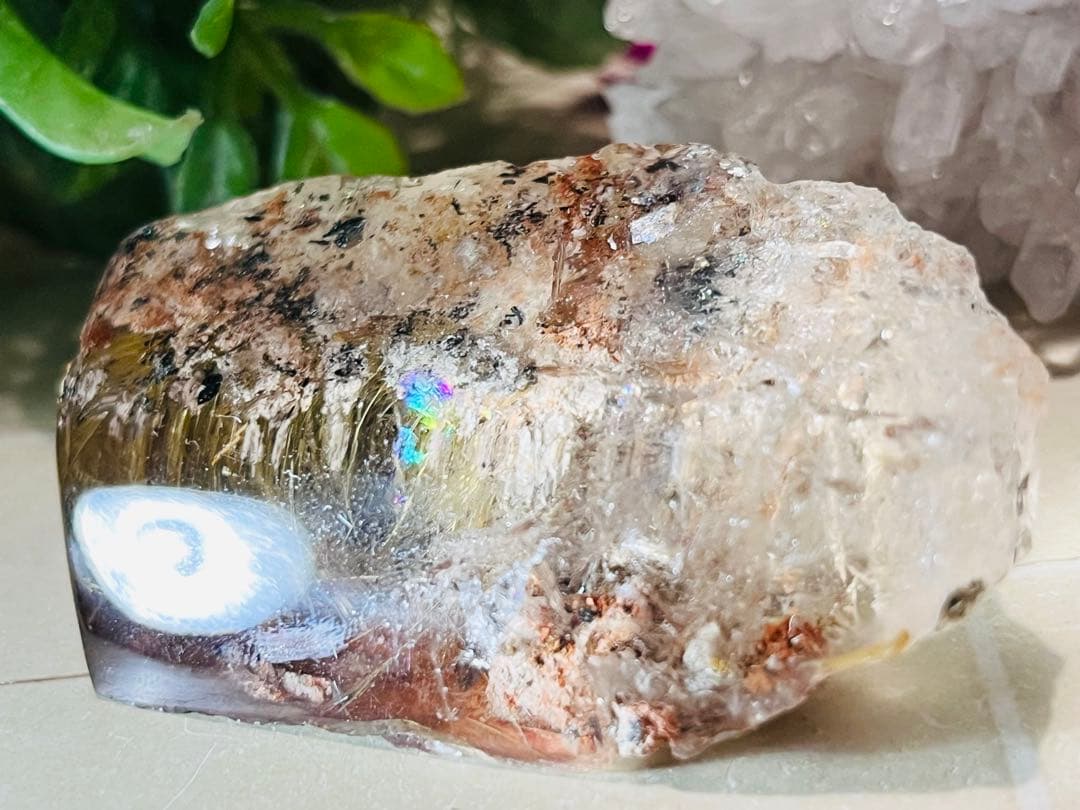 タイチン　ゴールド　ルチルクォーツ　スモーキークリスタル　水晶　原石