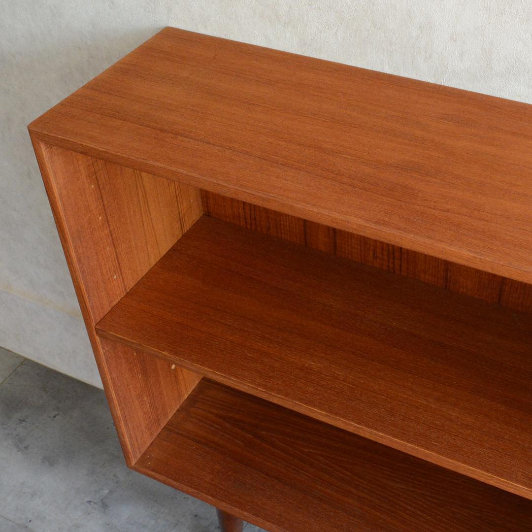 デンマーク 北欧ヴィンテージ チーク ブックシェルフ 飾り棚 オープンシェルフ