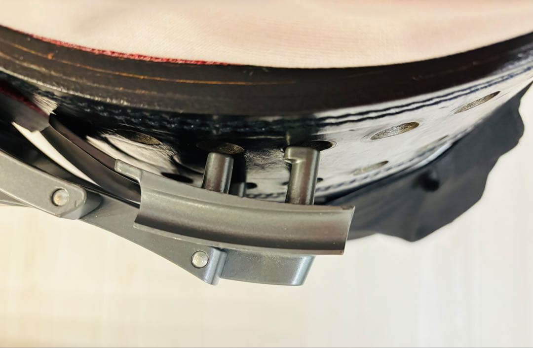 【kun】【使用頻度少】【Sサイズ】SBD パワーベルト ブラック/レッド