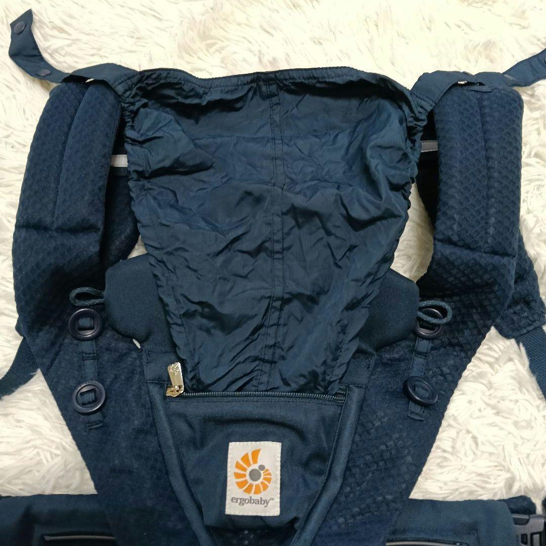 【美品】エルゴベビー オムニブリーズ ミッドナイトブルー