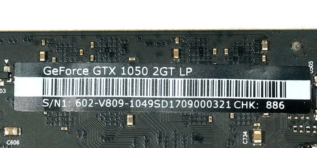 MSI NVIDIA GTX 1050 ロープロファイル グラフィックボード
