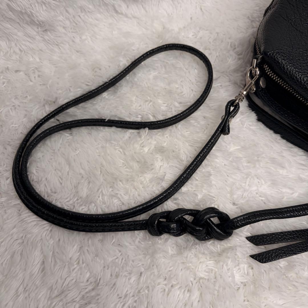 極美品✨ GIANNI CHIARINI アリファS ブラックショルダーバッグ