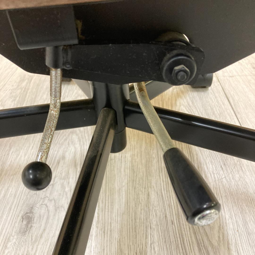 【マルニ】アームデスクチェア　オフィスチェア　椅子　地中海　モケットグリーン