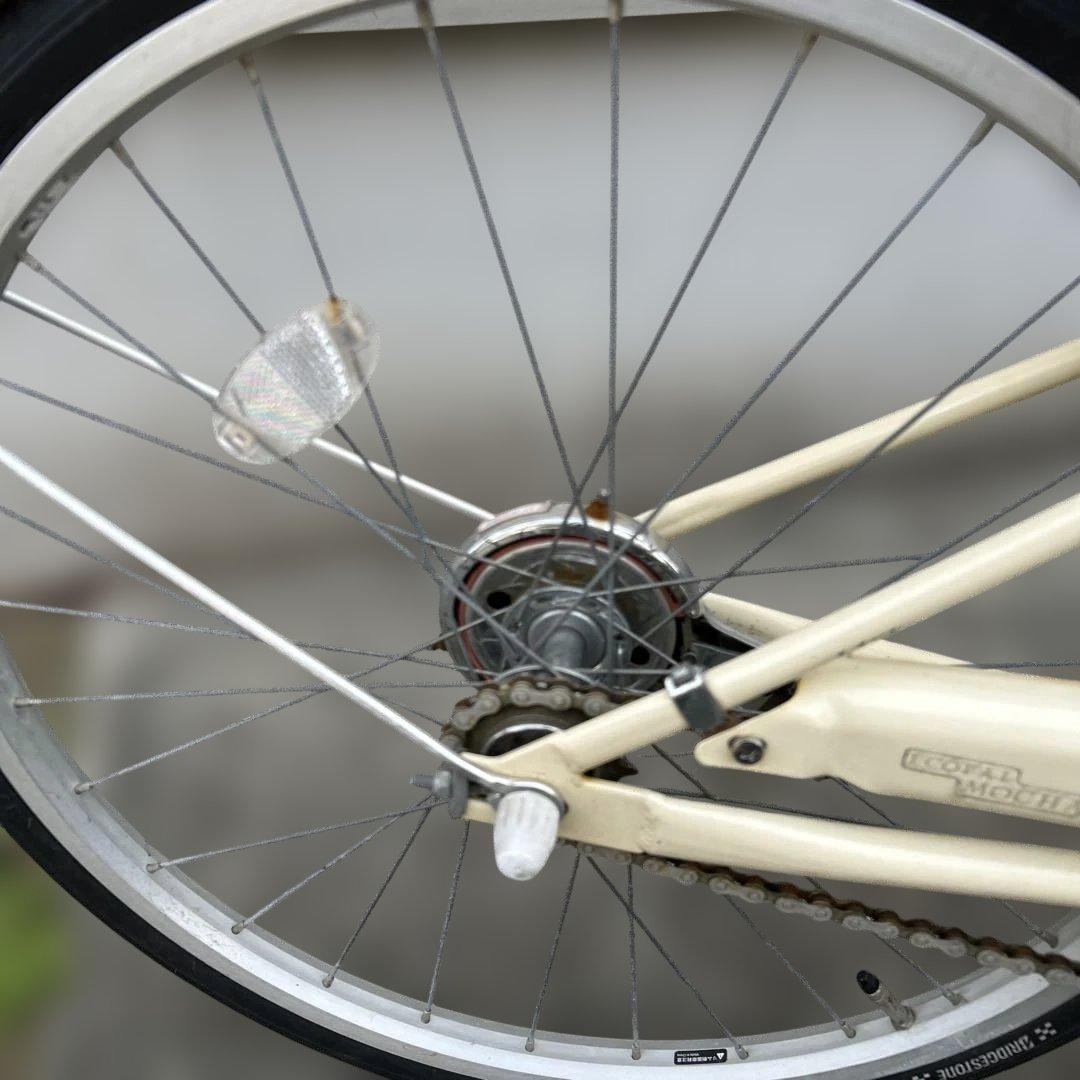 【引き取り希望】子供用自転車 クリーム色 金属バスケット付き　ブリヂストン