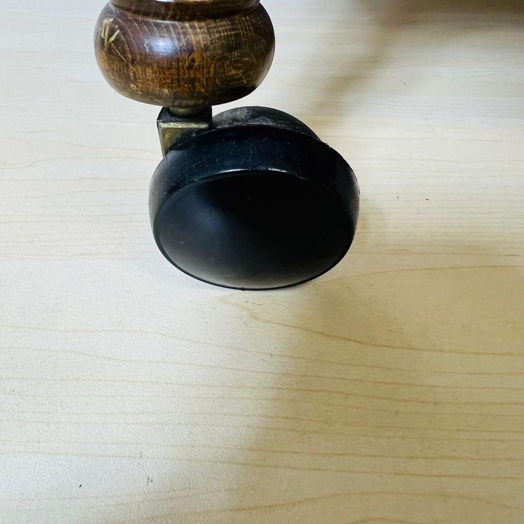 【希少】najico ナジコ ワゴン ガラス天板 引き出し キャスター