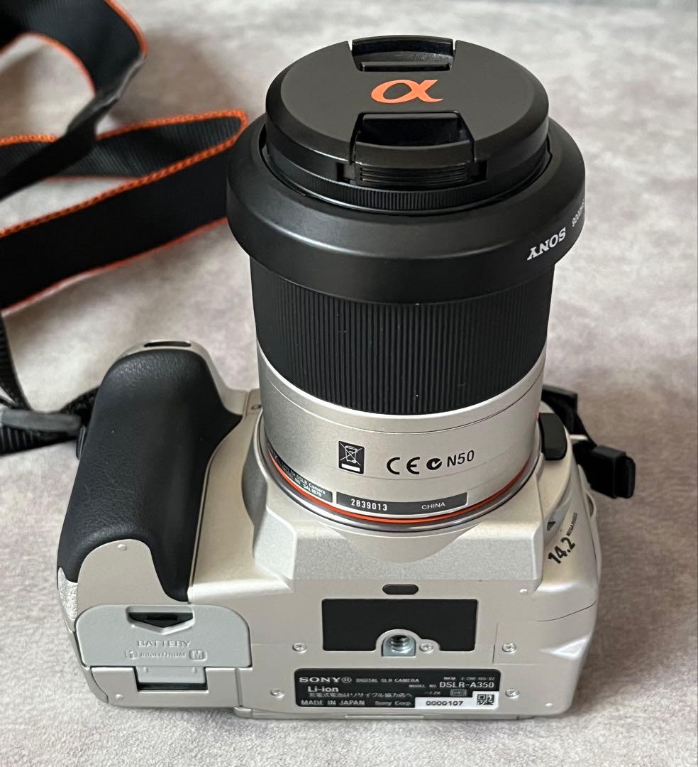 SONY α350 レンズキット CFカード16GB 電池2個 充電器 即使用可