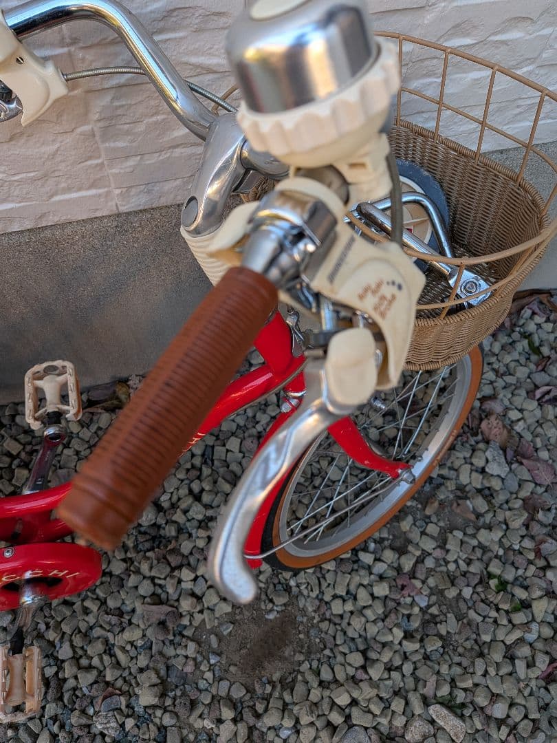 HACCHI 幼児用自転車 レッド バスケット付き