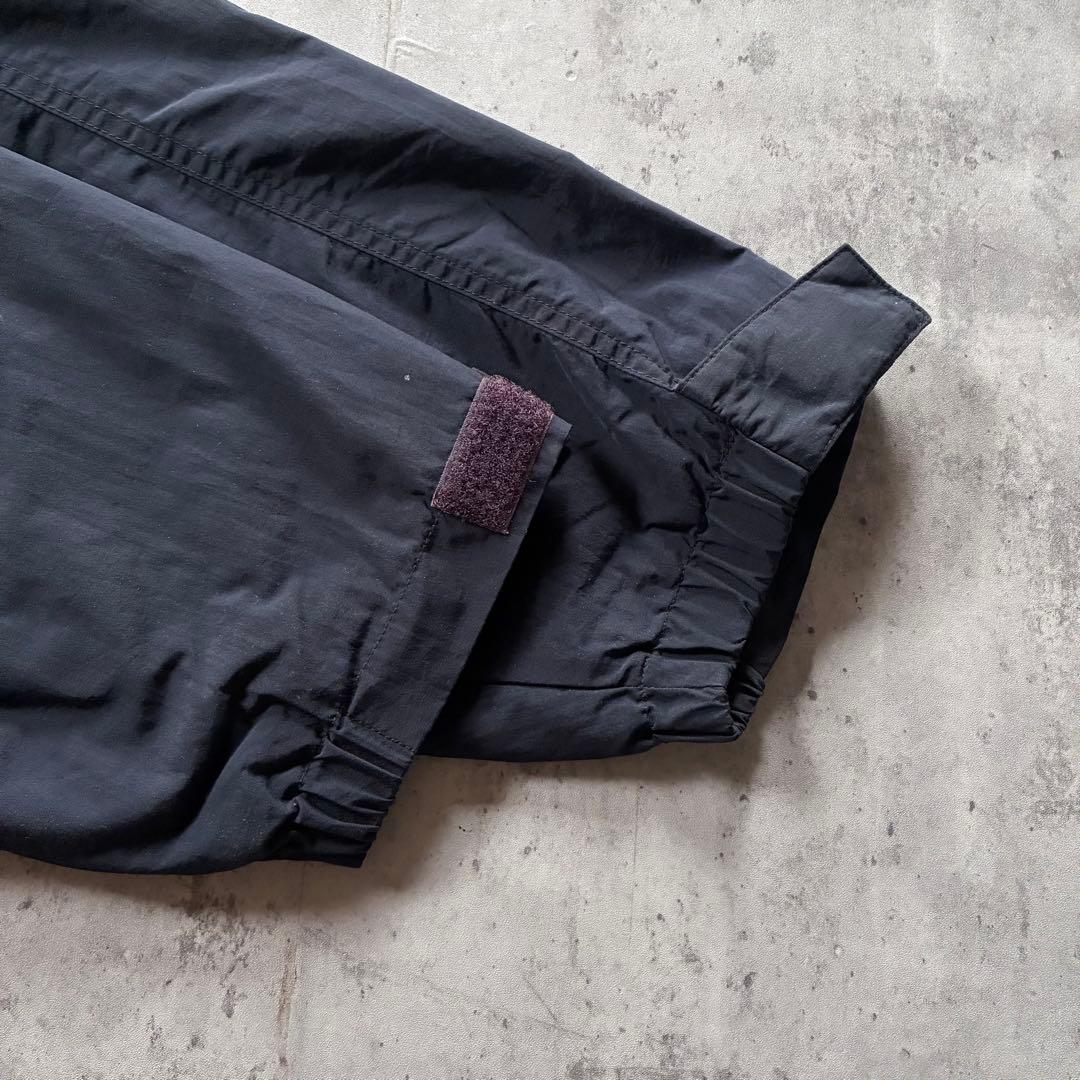 古着 eddie bauer ナイロンアノラック ハーフジップ 2XL 紺