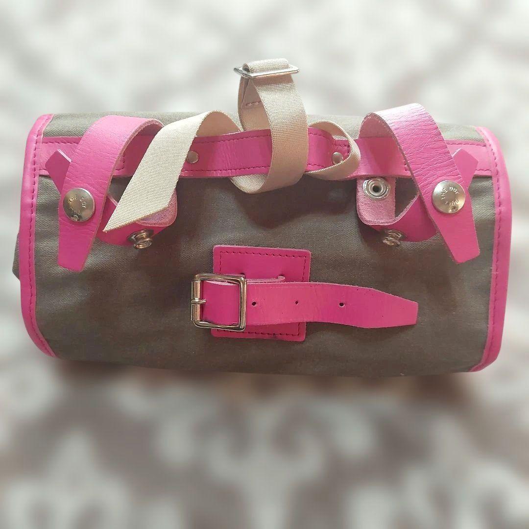 【希少】自転車 ハンドル バッグ ポーター 吉田カバン キャンバスロールバッグ