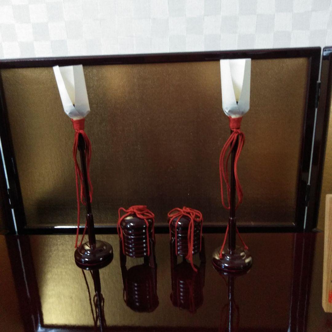 梅の扇　雛飾り　親王飾り　きめこみ賀茂雛　玉秀作