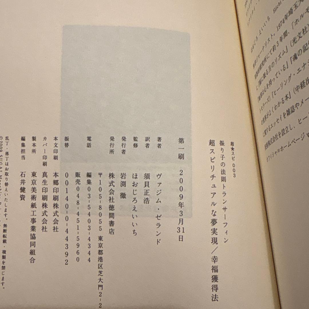 振り子の法則　トランサーフィン　第３巻　超スピリチュアルな夢実現／幸福獲得法