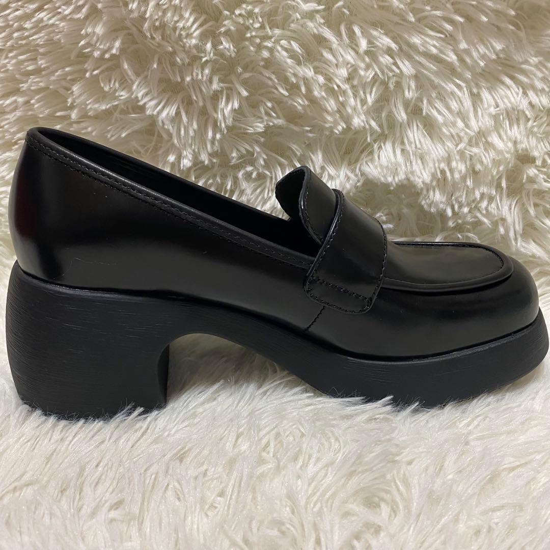 ✨美品✨CAMPER Thelma 厚底 レザー パンプス ブラック黒ローファー