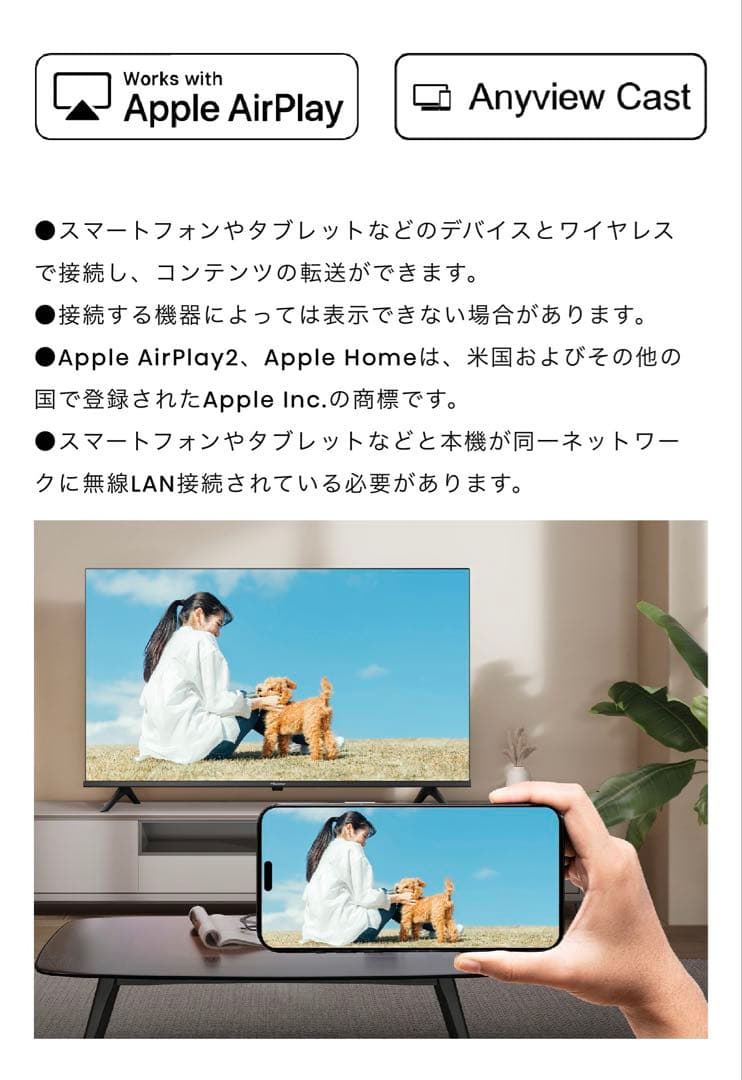 Hisense 32A4 2024年モデル　【H2O】