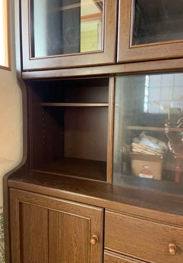 キッチンキャビネット　本棚　収納　リビング収納　キッチン収納　食器棚カップボード