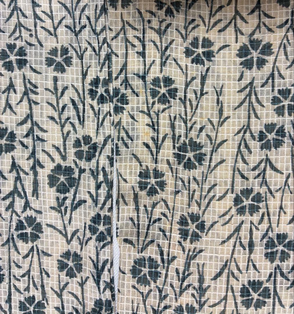 竺仙　絹紅梅　浴衣　撫子繋ぎ　難あり